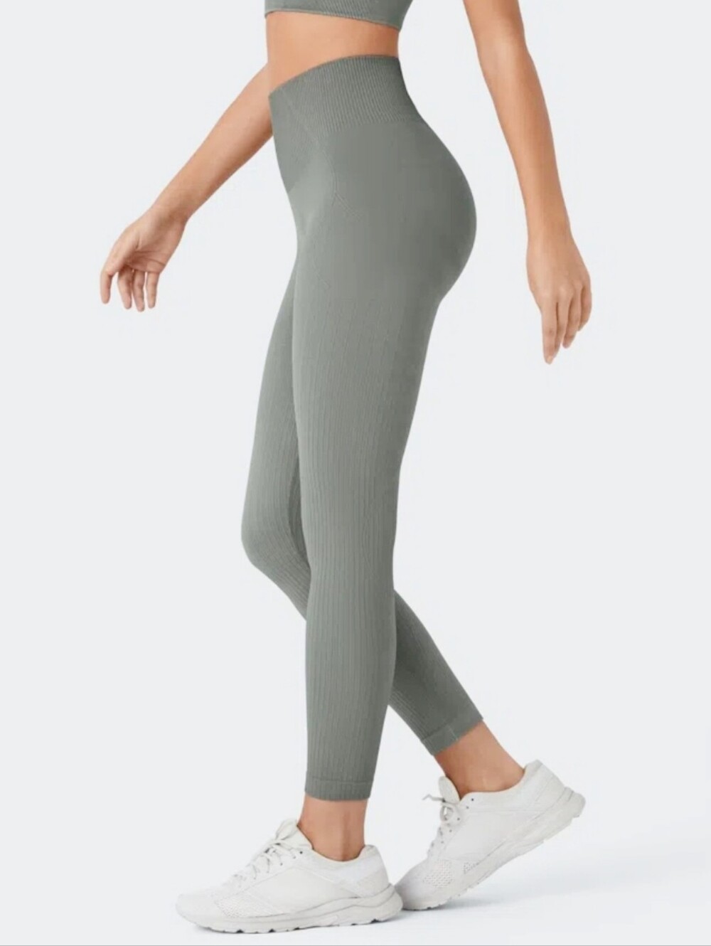 Soft OneForm Seamless Flow Ribbed High Waist Tummy Control Butt Lifting Leggings